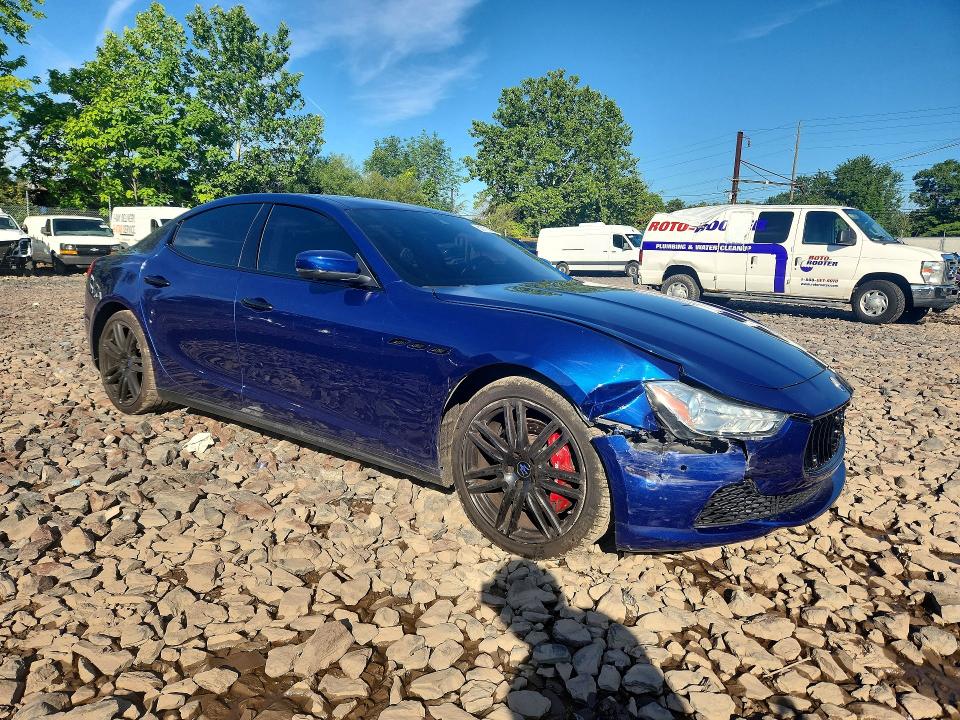 2017 Maserati Ghibli VIN ZAM57RTS6H1213426 COPART salvage auction — FRONT END, Pa - Certificate Of Salvage, sold $7,200 on 2026-08-10 (photo 4)