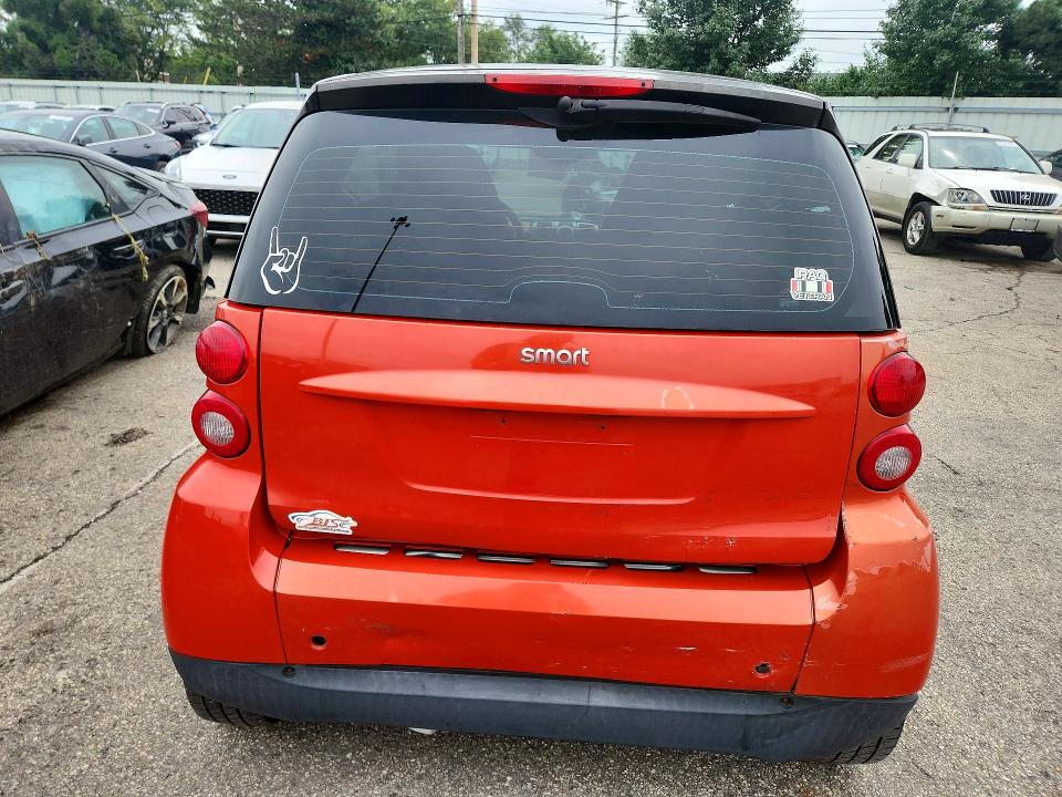 2008 Smart Fortwo VIN WMEEJ31X58K100404 COPART salvage auction — FRONT END, OH - CERT OF TITLE-SALVAGE, sold $100 on 2026-08-21 (photo 6)