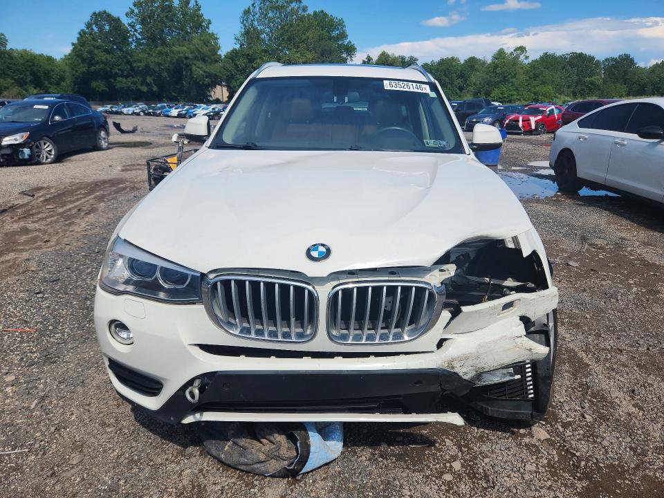 2015 BMW X3 VIN 5UXWX9C58F0D49824 COPART salvage auction — FRONT END, Pa - Certificate Of Salvage, sold $2,550 on 2026-08-19 (photo 5)