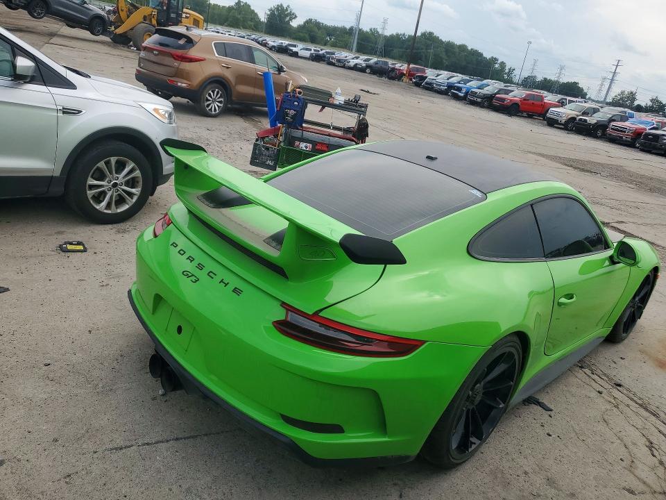 2018 Porsche 911 VIN WP0AC2A95JS175760 COPART salvage auction — FRONT END, Az - Cert Of Title - Salvage, sold $23,500 on 2026-08-14 (photo 3)