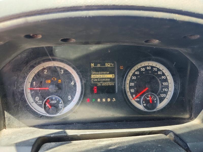 2014 Ram 2500 VIN 3C6UR5HLXEG164921 COPART salvage auction — REAR END, TX - CERTIFICATE OF TITLE, sold $4,000 on 2026-09-03 (photo 9)