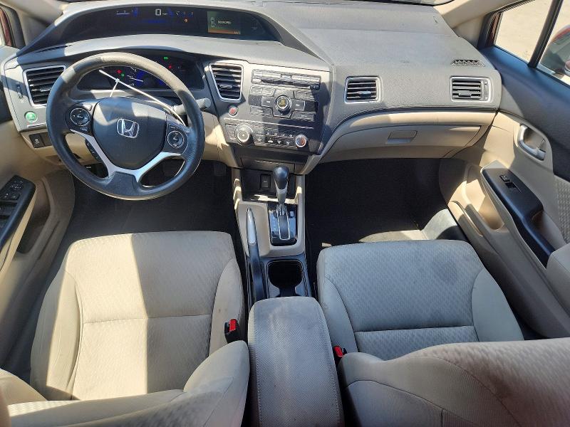 2015 Honda Civic VIN 19XFB2F5XFE704029 COPART salvage auction — REAR END, Ca - Salvage Certificate, sold $1,100 on 2026-08-21 (photo 8)