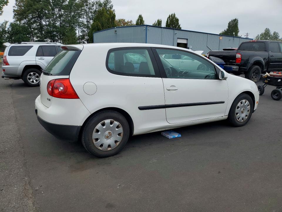 2008 Volkswagen Golf VIN WVWAB71K28W244636 COPART salvage auction — UNDERCARRIAGE, OR - CERTIFICATE OF TITLE, sold $700 on 2026-08-19 (photo 3)