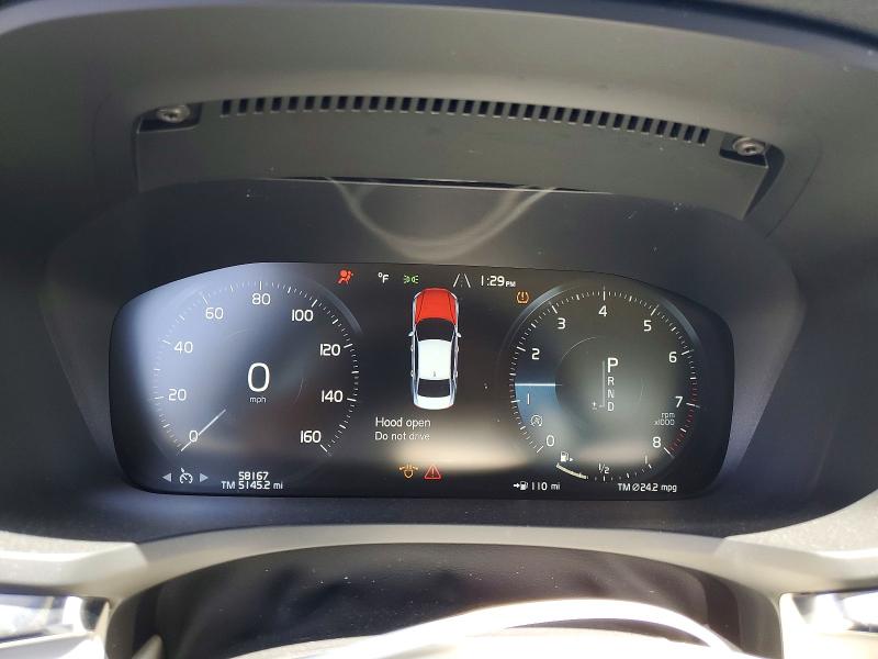 2020 Volvo S60 VIN 7JR102FK4LG051667 COPART salvage auction — FRONT END, Ca - Salvage Certificate, sold $3,900 on 2026-09-03 (photo 9)