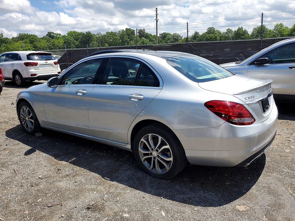 2016 Mercedes-benz C-klasse VIN WDDWF4KB9GR146956 COPART salvage auction — FRONT END, Md - Certificate Of Title, sold $3,900 on 2026-08-15 (photo 2)