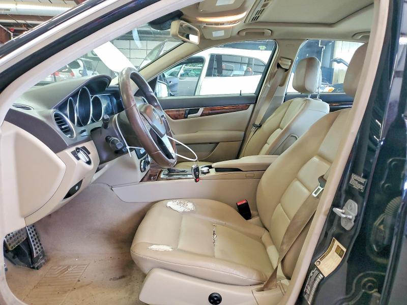 2012 Mercedes-benz C class VIN WDDGF8BB2CA704943 COPART salvage auction — MECHANICAL, CT - CERTIFICATE OF TITLE, sold $475 on 2026-08-20 (photo 7)