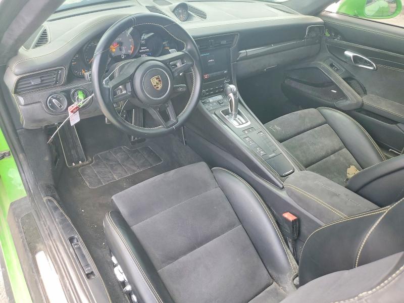 2018 Porsche 911 VIN WP0AC2A95JS175760 COPART salvage auction — FRONT END, Az - Cert Of Title - Salvage, sold $23,500 on 2026-08-14 (photo 8)