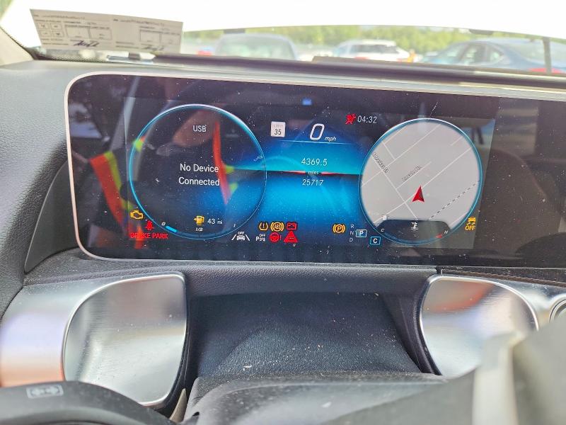 2021 Mercedes-benz Glb VIN W1N4M4HB8MW092375 COPART salvage auction — FRONT END, Pa - Certificate Of Salvage, sold $8,900 on 2026-08-26 (photo 9)