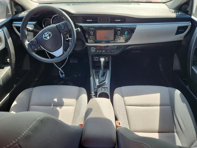 2015 Toyota Corolla VIN 5YFBURHE1FP250704 COPART salvage auction — FRONT END, Tx - Salvage Vehicle Title, sold $2,300 on 2026-08-27 (photo 8)