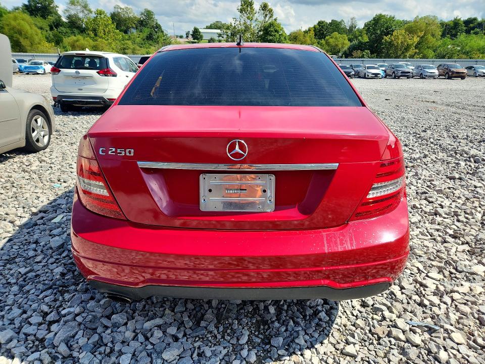 2013 Mercedes-benz C-klasse VIN WDDGF4HB5DA790850 COPART salvage auction — VANDALISM, OH - CERT OF TITLE-REBUILT SALVAGE, sold $550 on 2026-08-21 (photo 6)