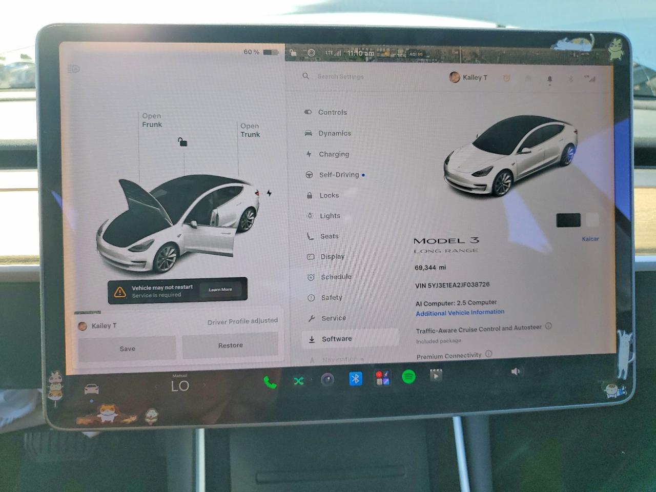 2018 Tesla Model 3 VIN 5YJ3E1EA2JF038726 COPART salvage auction — Front End, CA - SALVAGE CERTIFICATE, sold $2,650 on 2026-09-03 (photo 9)