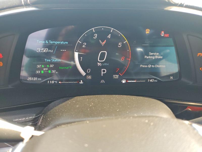 2023 Chevrolet Corvette VIN 1G1YA2D48P5117517 COPART salvage auction — FRONT END, Tn - Salvage Certificate, sold $33,000 on 2026-09-14 (photo 9)