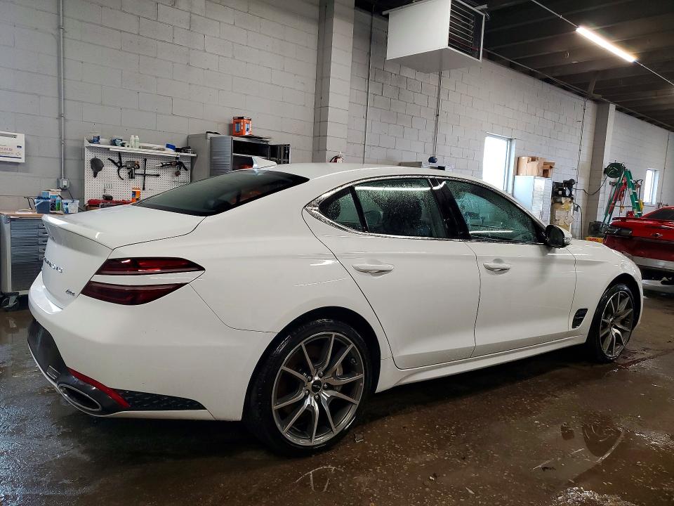 2026 Genesis G70 VIN KMTG64SC1TU165274 COPART salvage auction — WATER/FLOOD, FL - CERT OF TITLE-SLVG REBLD FLOOD (P), sold $13,800 on 2026-08-19 (photo 3)