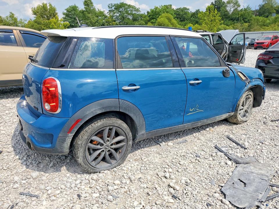 2012 Mini Cooper VIN WMWZC3C57CWL82579 COPART salvage auction — FRONT END, Oh - Cert Of Title-Salvage Flood, sold $125 on 2026-08-28 (photo 3)