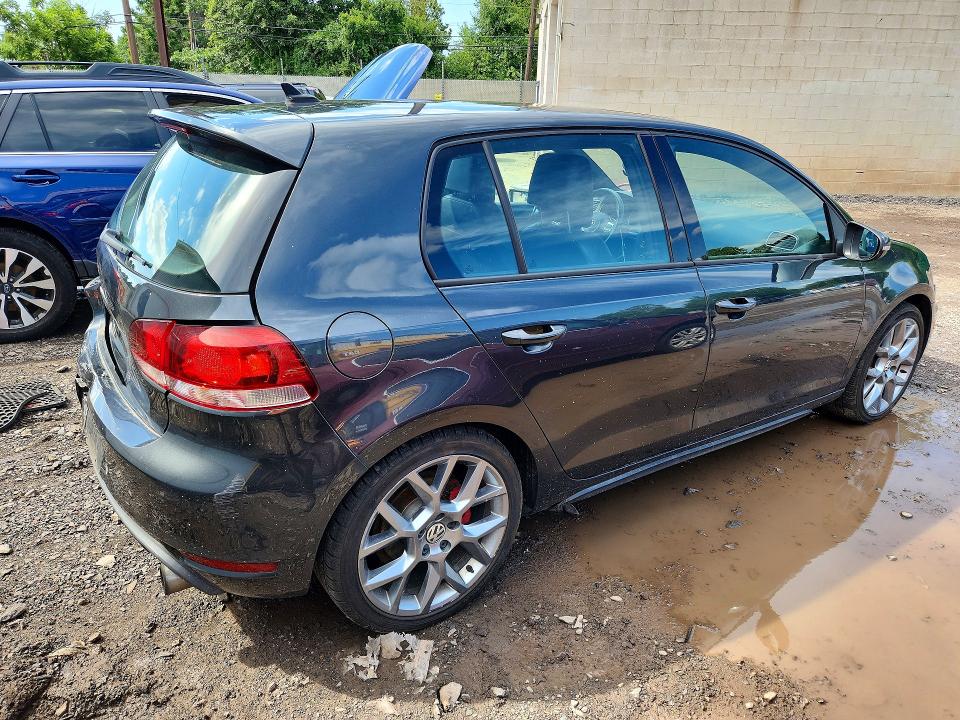 2013 Volkswagen Gti VIN WVWHD7AJ5DW133007 COPART salvage auction — REAR END, Pa - Certificate Of Salvage, sold $2,750 on 2026-08-17 (photo 3)