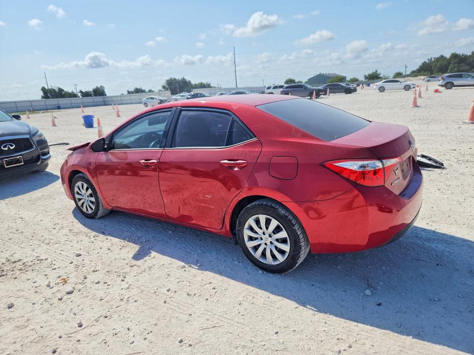 2015 Toyota Corolla VIN 5YFBURHE1FP250704 COPART salvage auction — FRONT END, Tx - Salvage Vehicle Title, sold $2,300 on 2026-08-27 (photo 2)