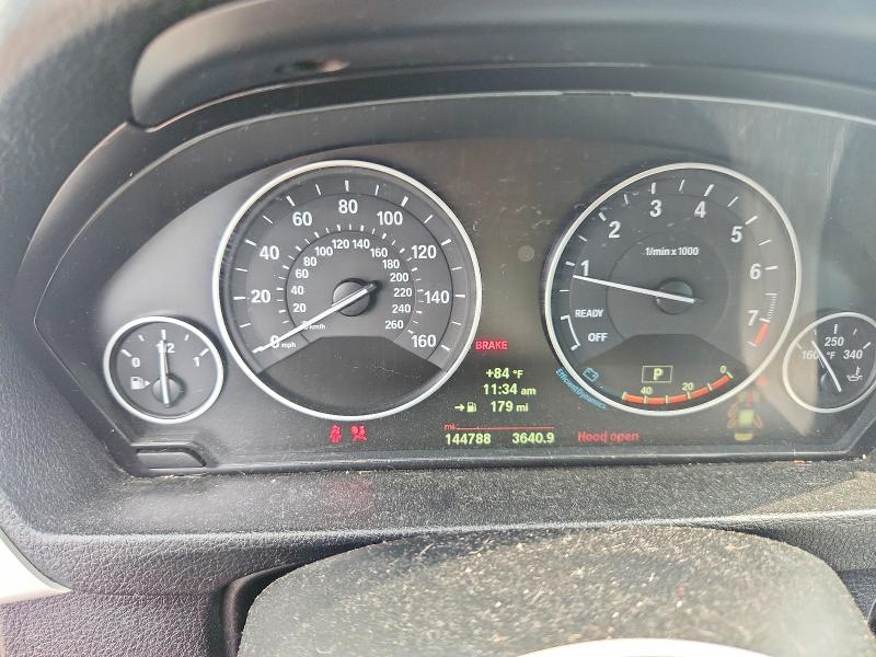 2014 BMW 3er VIN WBA3C3C57EF983757 COPART salvage auction — FRONT END, Pa - Certificate Of Salvage, sold $1,800 on 2026-08-17 (photo 9)