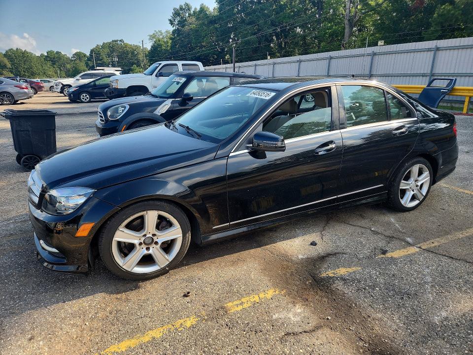 2011 Mercedes-benz C class VIN WDDGF8BB2BR156152 COPART salvage auction — FRONT END, AL - CERTIFICATE OF TITLE, sold $325 on 2026-08-10 (photo 1)
