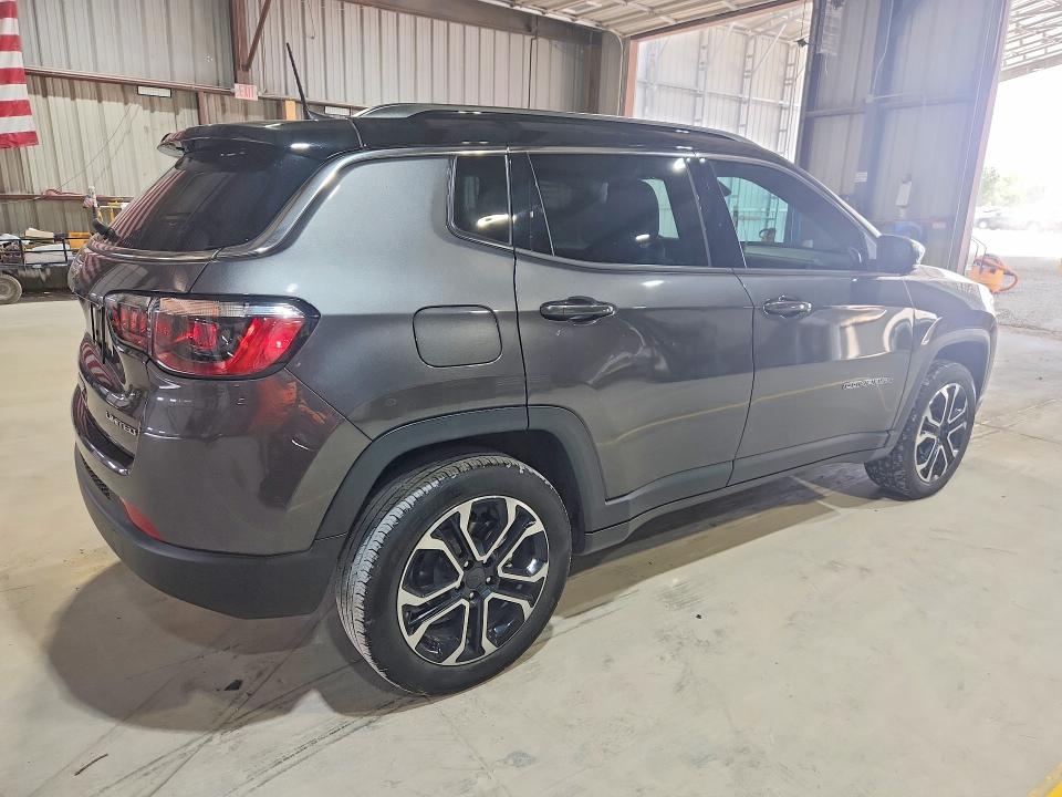 2022 Jeep Compass VIN 3C4NJDCB8NT209309 COPART salvage auction — HAIL, Mo - Salvage Certificate Of Title, sold $9,600 on 2026-08-26 (photo 3)