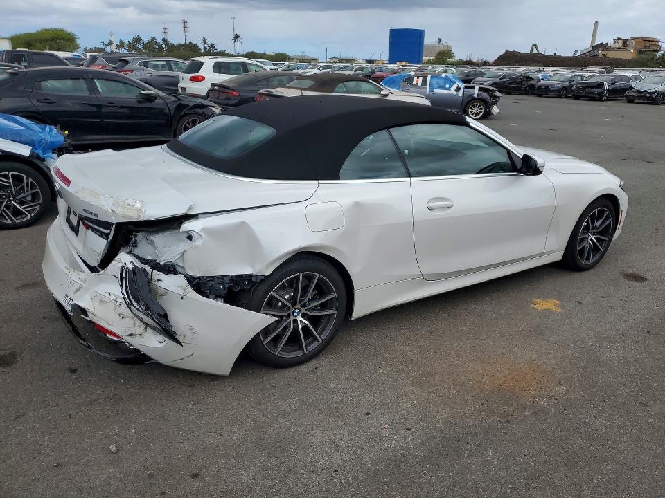 2027 BMW 4 series VIN WBA33DB04VCX89457 COPART salvage auction — REAR END, Hi - Certificate Of Title, sold $20,500 on 2026-09-04 (photo 3)