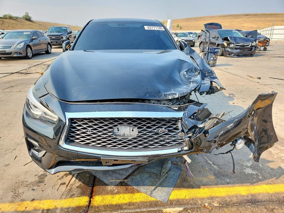 2019 Infiniti Q50 VIN JN1EV7AR5KM594080 COPART salvage auction — FRONT END, Co - Public - Salvage Title, sold $3,200 on 2026-09-04 (photo 5)