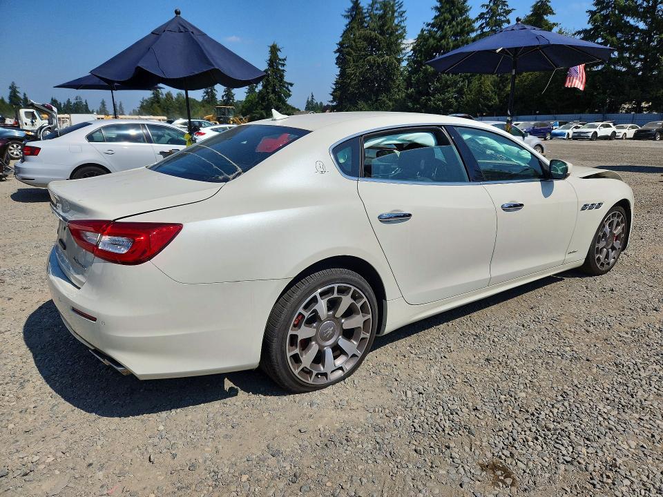 2017 Maserati Quattroporte VIN ZAM56RRLXH1217398 COPART salvage auction — FRONT END, WA - VEHICLE CERT OF OWNERSHIP-TITL, sold $2,900 on 2026-08-21 (photo 3)