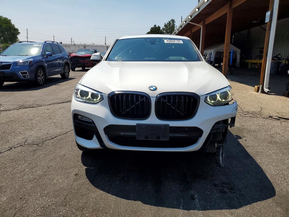 2019 BMW X4 VIN 5UXUJ3C52KLG54329 COPART salvage auction — FRONT END, Co - Public - Salvage Title, sold $9,500 on 2026-08-25 (photo 5)