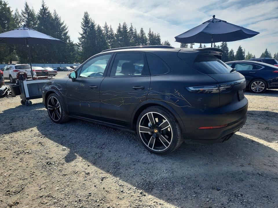 2021 Porsche Cayenne VIN WP1AF2AY4MDA36774 COPART salvage auction — FRONT END, ID - CERT OF TITLE -REBUILT SALVAGE, sold $30,250 on 2026-09-11 (photo 2)