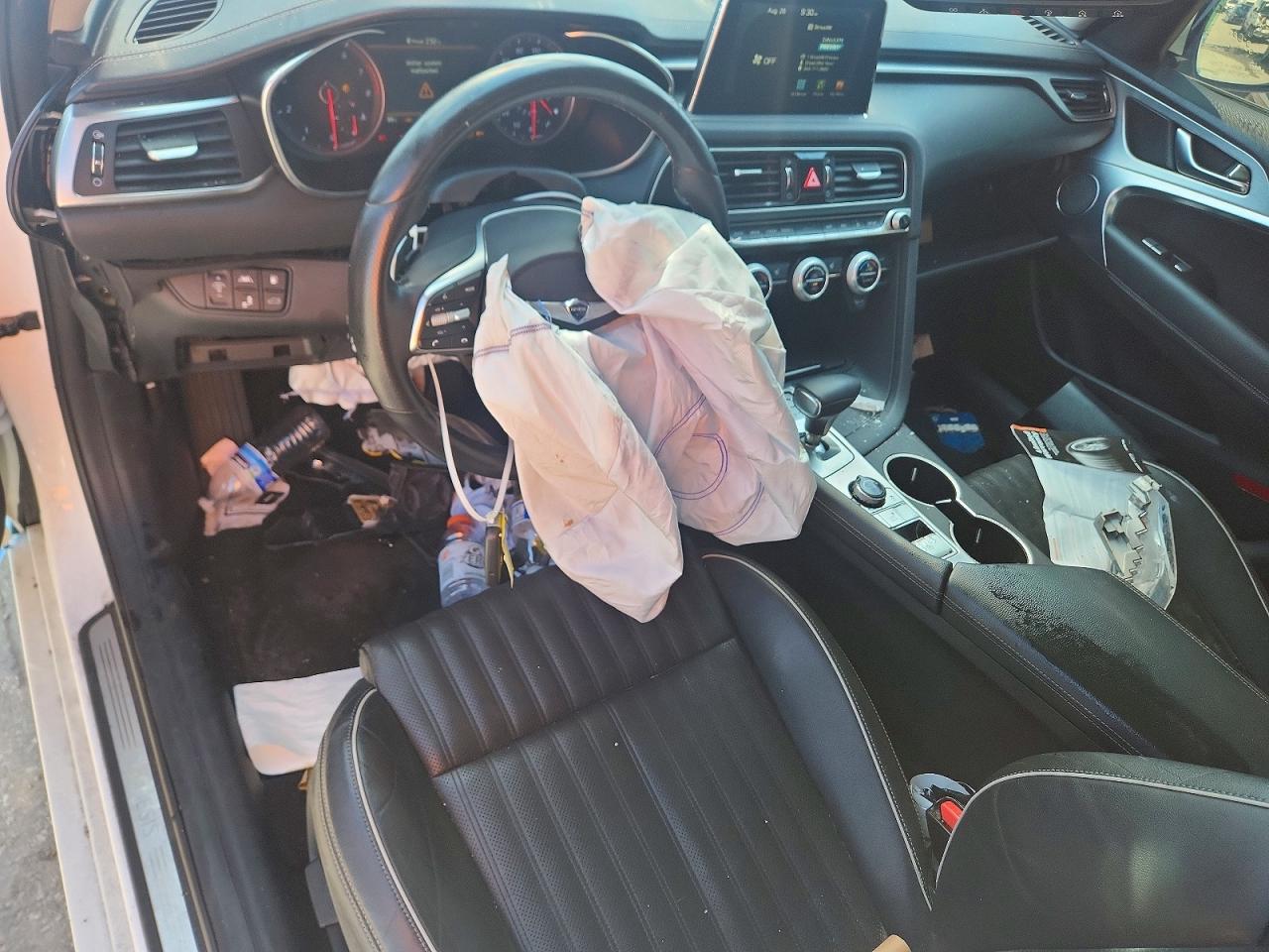 2021 Genesis G70 VIN KMTG34LA3MU067208 COPART salvage auction — Front End, FL - CERTIFICATE OF TITLE, sold $6,500 on 2026-09-17 (photo 8)