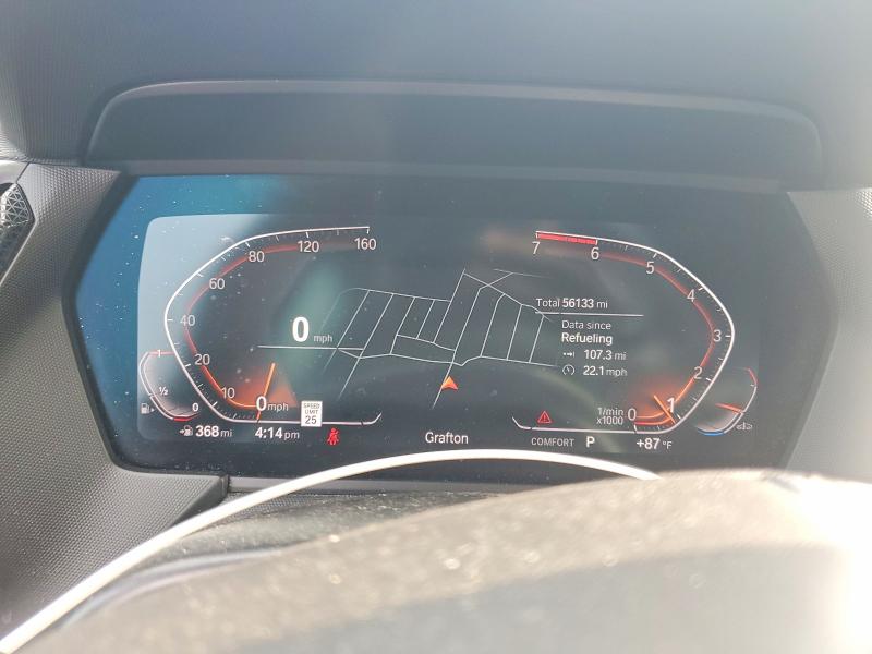 2022 BMW 2er VIN WBA73AK05N7J96005 COPART salvage auction — HAIL, Oh - Cert Of Title-Salvage, sold $9,200 on 2026-08-20 (photo 9)