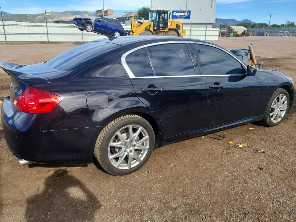 2012 Infiniti G VIN JN1CV6AR3CM975705 COPART salvage auction — REAR END, CO - SALVAGE TITLE, sold $2,450 on 2026-08-31 (photo 3)