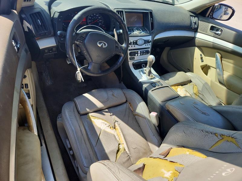 2008 Infiniti G37 VIN JNKCV64E68M101800 COPART salvage auction — VANDALISM, MS - CERT OF TITLE-SALVAGED, sold $800 on 2026-09-11 (photo 8)