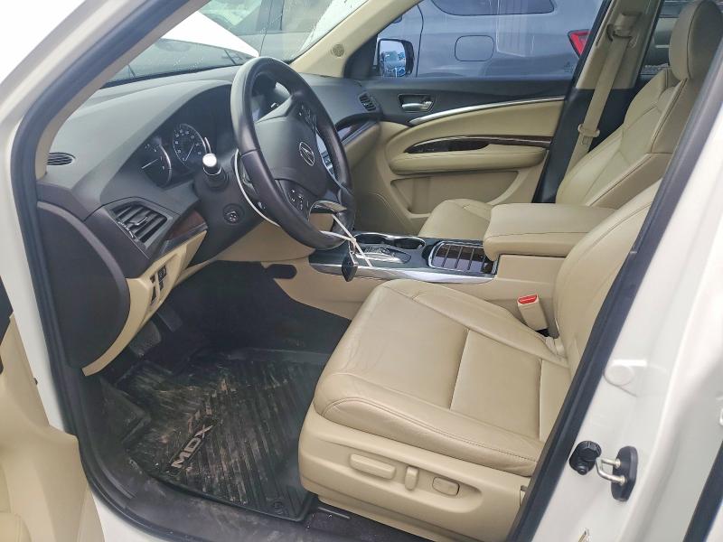 2017 Acura Mdx VIN 5FRYD4H32HB001806 COPART salvage auction — SIDE, Pa - Certificate Of Salvage, sold $8,500 on 2026-09-02 (photo 7)