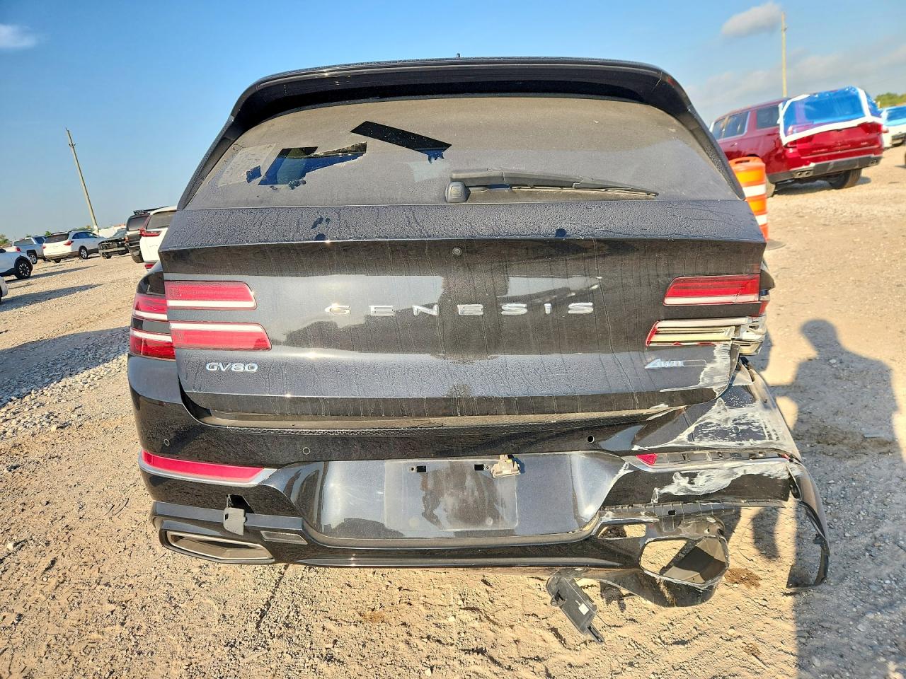 2022 Genesis GV80 VIN KMUHCESC9NU077350 COPART salvage auction — Side, TX - CERTIFICATE OF TITLE, sold $11,400 on 2026-09-11 (photo 6)