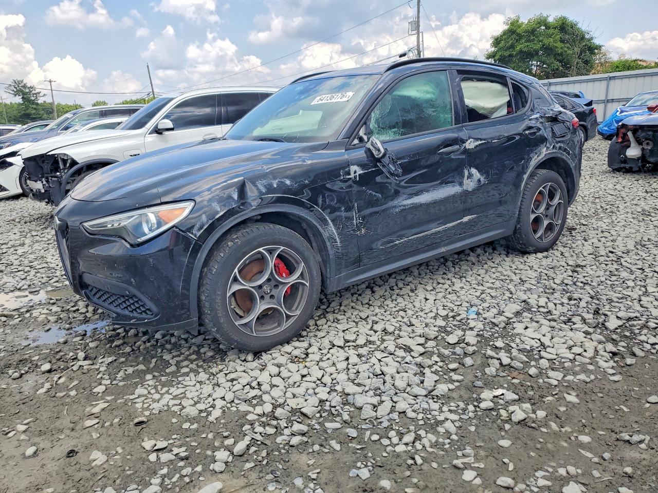 2022 Alfa romeo Stelvio VIN ZASPAKAN9N7D30629 COPART salvage auction — Side, WV - CERTIFICATE OF TITLE, sold $3,300 on 2026-09-09 (photo 1)