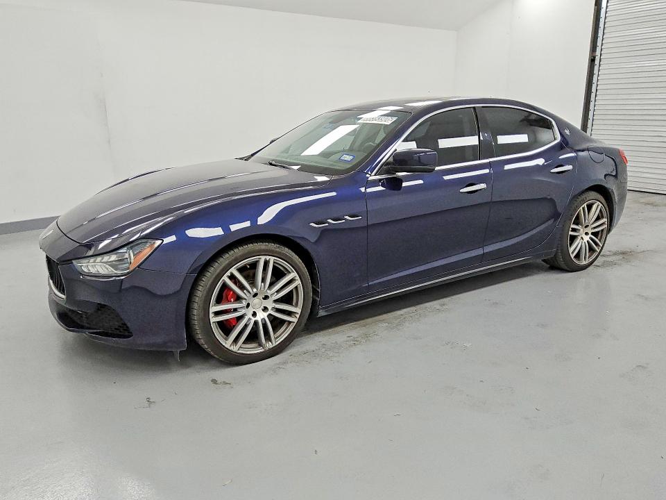 2016 Maserati Ghibli VIN ZAM57RTA2G1183833 COPART salvage auction — MECHANICAL, Tx - Certificate Of Title, sold $1,050 on 2026-08-18 (photo 1)