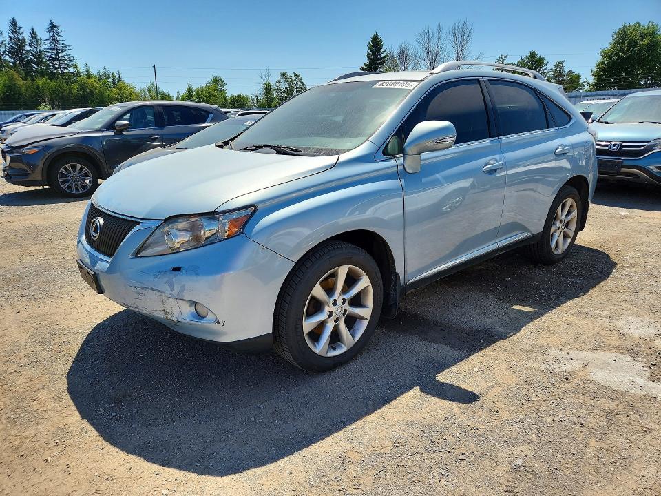 2010 Lexus Rx VIN JTJBK1BA9A2417750 COPART salvage auction — FRONT END, On - Permit No Brand - Unfit, sold $7,300 on 2026-08-25 (photo 1)