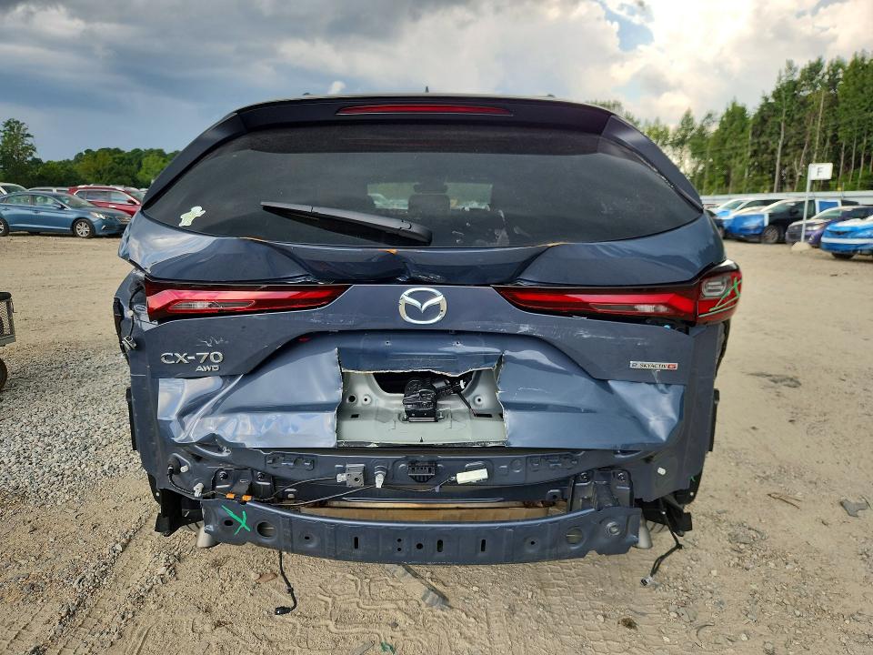 2025 Mazda Cx-70 VIN JM3KJEHC9S1123754 COPART salvage auction — REAR END, Va - Cert Of Title - Salvage, sold $20,700 on 2026-09-22 (photo 6)