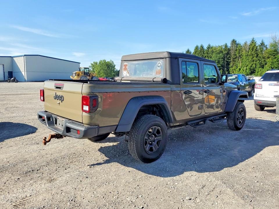 2020 Jeep Gladiator VIN 1C6HJTAG0LL171693 COPART salvage auction — MINOR DENT/SCRATCHES, Ny - Certificate Of Title, sold $9,500 on 2026-09-02 (photo 3)