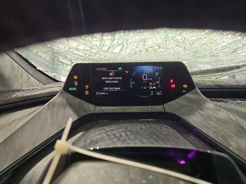 2025 Toyota Prius plug-in VIN JTDACACU8S3047164 COPART salvage auction — FRONT END, On - Permit Salvage (P), sold $7,200 on 2026-08-19 (photo 9)