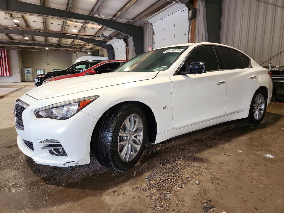 2015 Infiniti Q50 VIN JN1BV7AR8FM401848 COPART salvage auction — FRONT END, Pa - Cert Of Title, sold $525 on 2026-09-02 (photo 1)