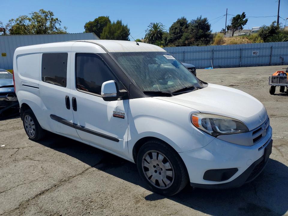 2017 Ram Promaster city VIN ZFBERFBBXH6D72781 COPART salvage auction — REAR END, Ca - Salvage Certificate, sold $1,700 on 2026-08-07 (photo 4)