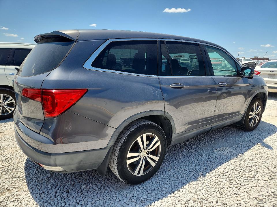 2016 Honda Pilot VIN 5FNYF5H56GB014530 COPART salvage auction — HAIL, Tx - Certificate Of Title, sold $4,900 on 2026-09-27 (photo 3)