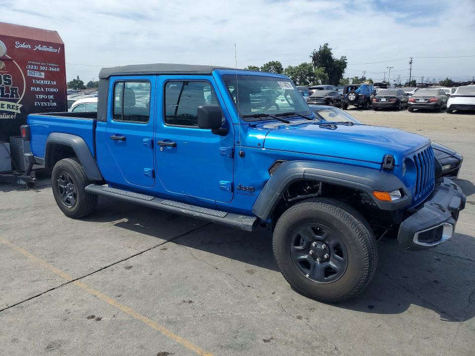 2023 Jeep Gladiator VIN 1C6HJTAG6PL559601 COPART salvage auction — FRONT END, CA - SALVAGE CERTIFICATE (P), sold $12,100 on 2026-08-31 (photo 4)