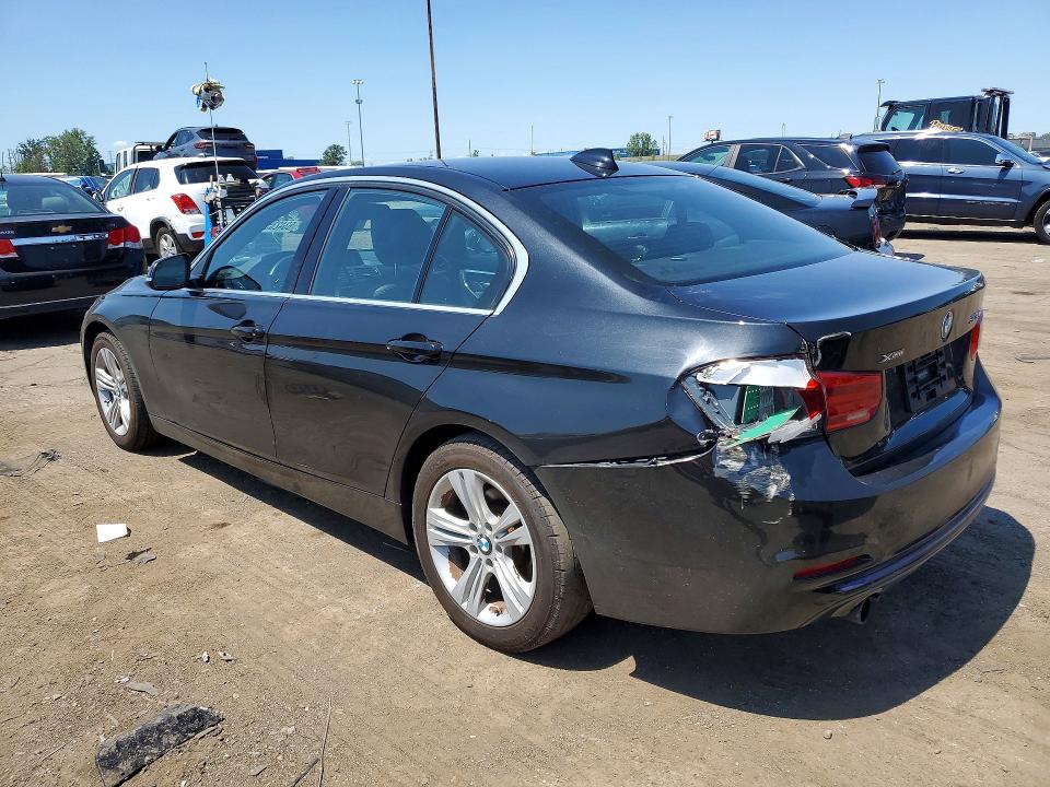 2018 BMW 3er VIN WBA8F1C51JAE93214 COPART salvage auction — REAR END, Mi - Certificate Of Title, sold $4,250 on 2026-08-07 (photo 2)