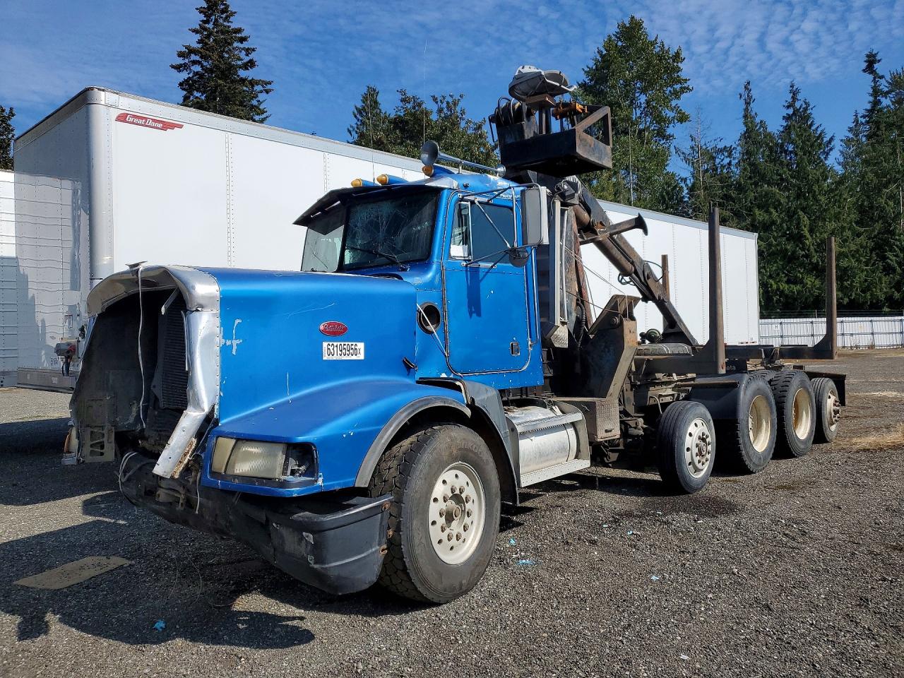 1989 Peterbilt 377 VIN 1XPCAB7X6KN285798 — COPART salvage auction photo