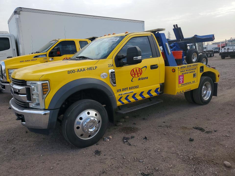 2019 Ford F550 VIN 1FDUF5GT8KEF91225 COPART salvage auction — NORMAL WEAR, Az - Certificate Of Title (P), sold $28,750 on 2026-08-10 (photo 1)