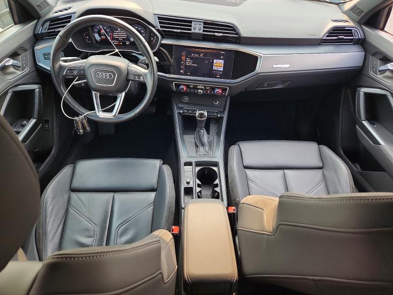2021 Audi Q3 VIN WA1DECF3XM1031739 COPART salvage auction — SIDE, Salvage Title, sold $11,600 on 2026-08-18 (photo 8)