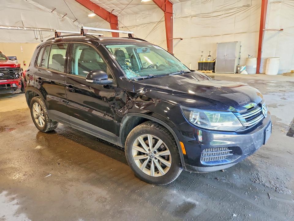 2018 Volkswagen Tiguan VIN WVGBV7AX4JK001782 COPART salvage auction — FRONT END, Vt - Cert Of Title-Salvage Vehicle, sold $950 on 2026-08-17 (photo 4)