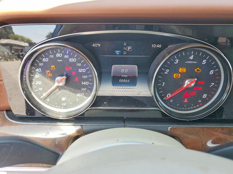 2017 Mercedes-benz E-klasse VIN WDDZF4JB9HA271213 COPART salvage auction — FRONT END, Ca - Dis/Dlr/Exp Only Clean Title, sold $4,500 on 2026-08-14 (photo 9)